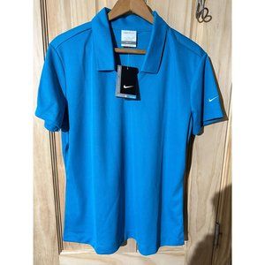 Womens Teal Nike Golf Dri Fit Performance Short Sleeve Shirt New With Tag Size L